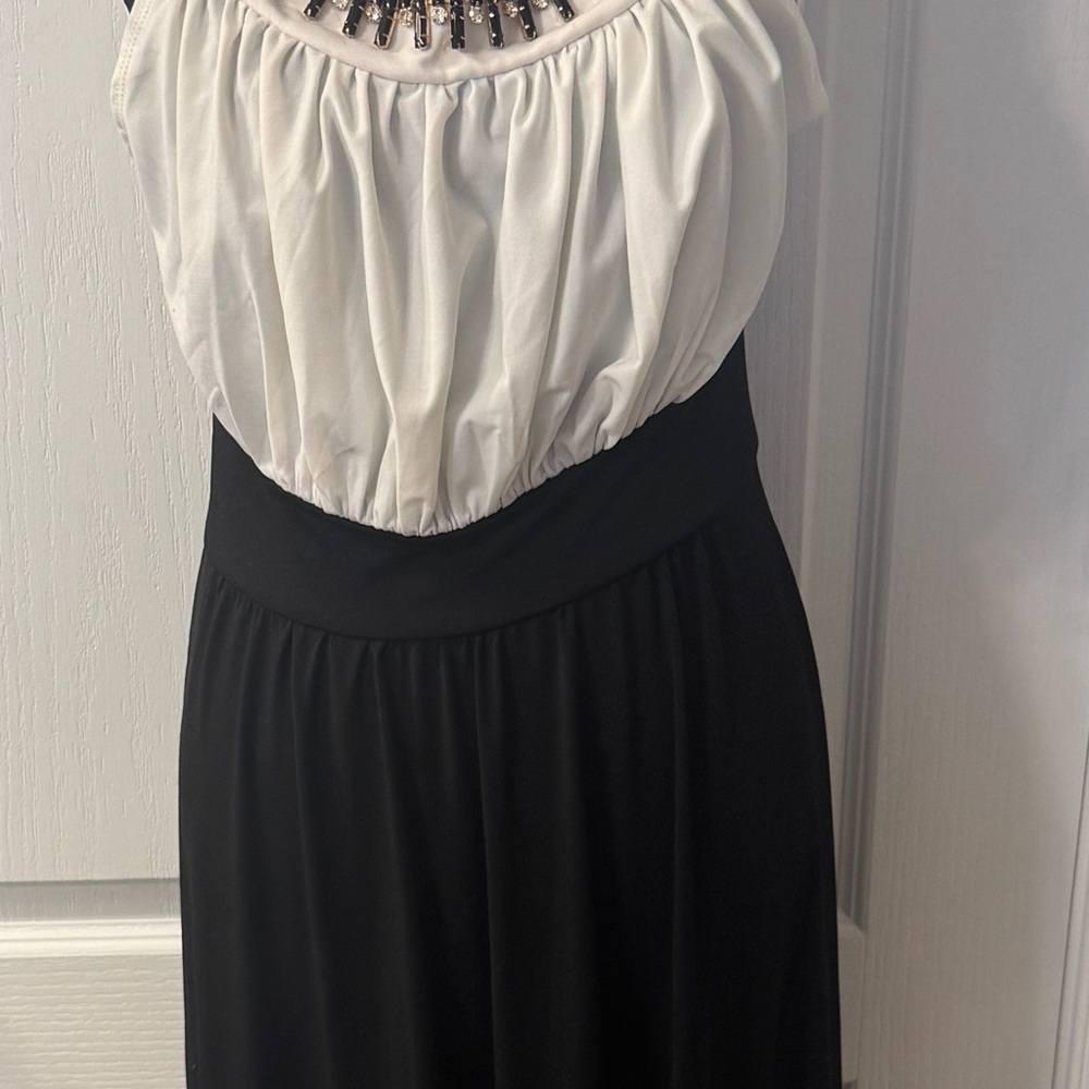 Haani Black and White Dress